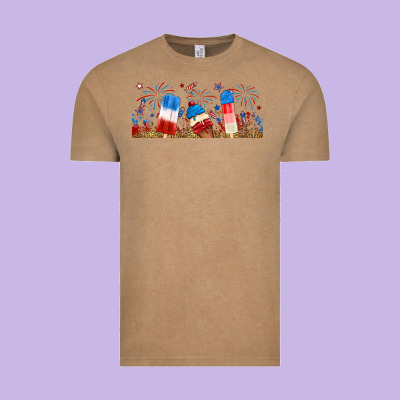 Fourth Of July Popsicle Vintage Tee Designed By Ranaportraitstore