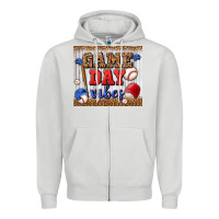 Dove Grey game day vibes tumbler Zipper Hoodie - BundleAndBundleShop
