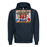 Navy game day vibes tumbler Zipper Hoodie - BundleAndBundleShop
