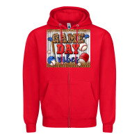 Red game day vibes tumbler Zipper Hoodie - BundleAndBundleShop