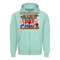 Seafoam game day vibes tumbler Zipper Hoodie - BundleAndBundleShop