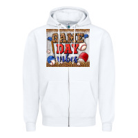 White game day vibes tumbler Zipper Hoodie - BundleAndBundleShop