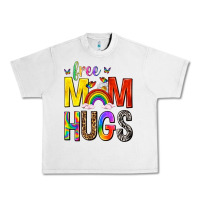 Lunar Rock Free Mom Hugs with Butterflies Urban Heavy Tee - texasbilliewilder