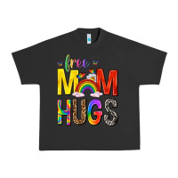 Pigment Black Free Mom Hugs with Butterflies Urban Heavy Tee - texasbilliewilder