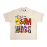 Free Mom Hugs With Butterflies Urban Heavy Tee | Teevron