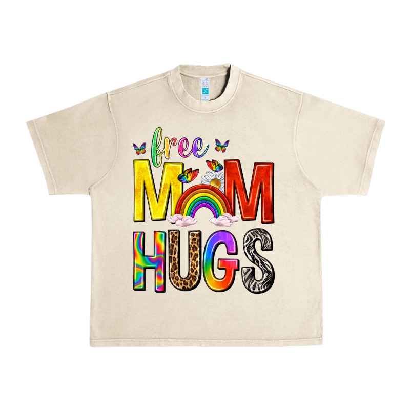 Free Mom Hugs With Butterflies Urban Heavy Tee by texasbilliewilder | Teevron