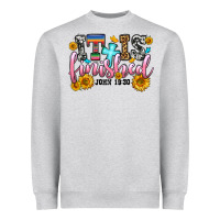 Heather Grey it is finished john 19 30 Heavyweight Sweatshirt - OliviaCreatesArt