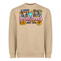 Mushroom it is finished john 19 30 Heavyweight Sweatshirt - OliviaCreatesArt
