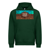 Forest Green preview custom name turquoise stone leopard bull skull license plate Urban Hoodie - Artiststas