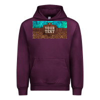 Mauve Wine preview custom name turquoise stone leopard bull skull license plate Urban Hoodie - Artiststas