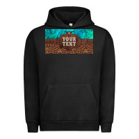 Pigment Black preview custom name turquoise stone leopard bull skull license plate Urban Hoodie - Artiststas