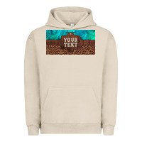 Pigment French Oak preview custom name turquoise stone leopard bull skull license plate Urban Hoodie - Artiststas