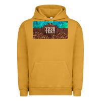 Pigment Peanut Butter preview custom name turquoise stone leopard bull skull license plate Urban Hoodie - Artiststas