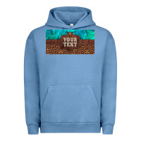 Pigment Pebble Blue preview custom name turquoise stone leopard bull skull license plate Urban Hoodie - Artiststas