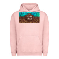 Pigment Salmon preview custom name turquoise stone leopard bull skull license plate Urban Hoodie - Artiststas