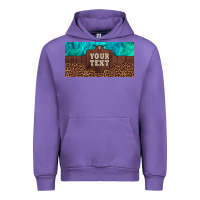 Tulip preview custom name turquoise stone leopard bull skull license plate Urban Hoodie - Artiststas