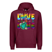 Burgundy Western Love LGBTQ Tumbler Premium Hoodie - BundleAndBundleShop