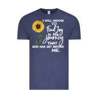 Vintage Denim I Will Choose To Find Joy In The Journey That God Vintage Tee - Bettercallsaul