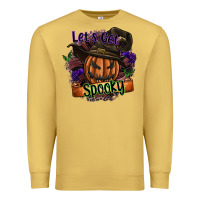 Antique Gold lets get spooky Premium Sweatshirt - SublimationCraftShop
