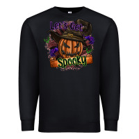 Black lets get spooky Premium Sweatshirt - SublimationCraftShop