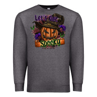 Charcoal Heather lets get spooky Premium Sweatshirt - SublimationCraftShop