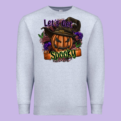 Lets Get Spooky Premium Sweatshirt Designed By Sublimationcraftshop