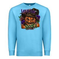 Ocean Blue lets get spooky Premium Sweatshirt - SublimationCraftShop