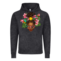 Vintage Black Afro Woman Summer Vintage Hoodie - texasbilliewilder
