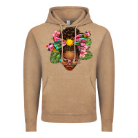 Vintage Coffee Afro Woman Summer Vintage Hoodie - texasbilliewilder