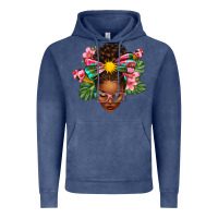 Vintage Denim Afro Woman Summer Vintage Hoodie - texasbilliewilder