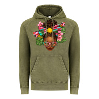Vintage Olive Afro Woman Summer Vintage Hoodie - texasbilliewilder