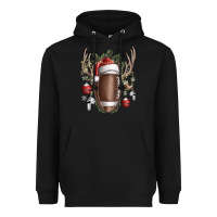 Black christmas football Heavyweight Hoodie - SublimationCraftShop