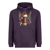 Plum christmas football Heavyweight Hoodie - SublimationCraftShop