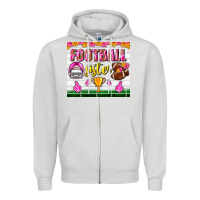 Dove Grey football sister tumbler Zipper Hoodie - BundleAndBundleShop