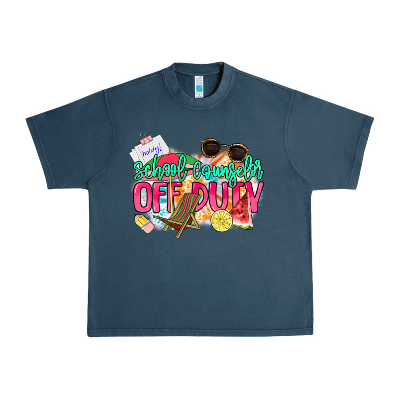 School Counselor Off Duty Urban Heavy Tee by NancyCooperArtShop | Teevron