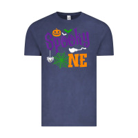 Vintage Denim spooky one boy halloween 1st birthday matching family t shirt Vintage Tee - trangStudio