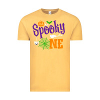 Vintage Mustard spooky one boy halloween 1st birthday matching family t shirt Vintage Tee - trangStudio