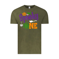 Vintage Olive spooky one boy halloween 1st birthday matching family t shirt Vintage Tee - trangStudio