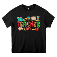 Black teacher life Heavy Core Tee - MaliasSmallBusiness