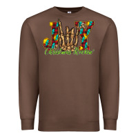 Chestnut joy Christmas Rockin Premium Sweatshirt - CowhideDigitalArt