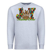 Heather Grey joy Christmas Rockin Premium Sweatshirt - CowhideDigitalArt
