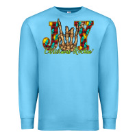 Ocean Blue joy Christmas Rockin Premium Sweatshirt - CowhideDigitalArt