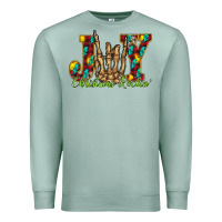 Seafoam joy Christmas Rockin Premium Sweatshirt - CowhideDigitalArt