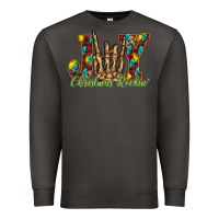 Smoke joy Christmas Rockin Premium Sweatshirt - CowhideDigitalArt