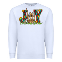 White joy Christmas Rockin Premium Sweatshirt - CowhideDigitalArt