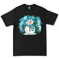 Black winter snowman Premium Tee - MaliasSmallBusiness