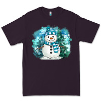 Plum winter snowman Premium Tee - MaliasSmallBusiness