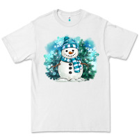 White winter snowman Premium Tee - MaliasSmallBusiness