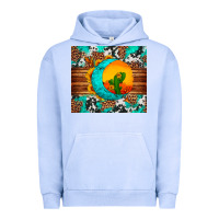 Pigment Grape Ice sunflower desert cactus turquoise crescent Urban Hoodie - Artiststas