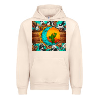 Sandshell sunflower desert cactus turquoise crescent Urban Hoodie - Artiststas